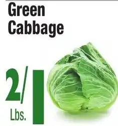 King Kullen Green Cabbage offer