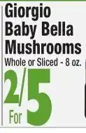 King Kullen Giorgio baby bella mushrooms offer