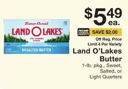 Fairway Store Market Land O'Lakes Butter offer