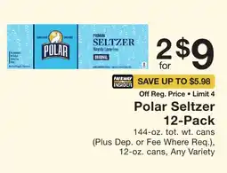 Fairway Store Market Polar Seltzer offer