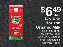 Fairway Store Market Horizon Organic Milk offer