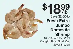 Fairway Store Market Fresh Extra Jumbo Domestic Shrimp offer
