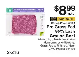 Fairway Store Market Pre Grass Fed Ground Beef offer