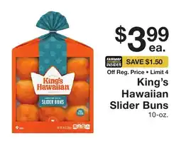 Fairway Store Market King's Hawaiian Slider Buns offer