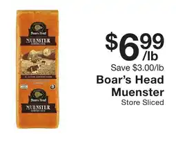 Fairway Store Market Boar's Head Muenster offer