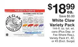 Fairway Store Market White Claw Variety Pack offer