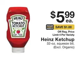 Fairway Store Market Heinz Ketchup offer