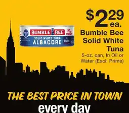 Fairway Store Market Bumble Bee solid white tuna albacore offer