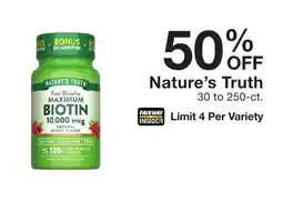 Fairway Store Market Nature's Truth Biotin offer