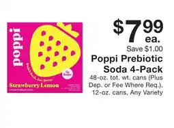 Fairway Store Market Poppi Prebiotic Soda offer