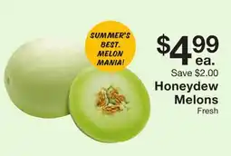 Fairway Store Market Honeydew Melons offer