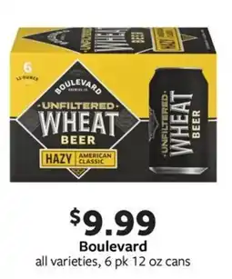 Fareway Boulevard unfiltered wheat beer offer