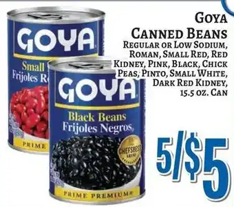 Trade Fair Supermarket Goya canned beans offer
