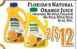 Trade Fair Supermarket Florida's Natural Orange Juice offer