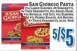 Trade Fair Supermarket San giorgio pasta offer