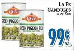 Trade Fair Supermarket La Fe green pigeon peas offer