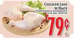 Trade Fair Supermarket Chicken Legs w/Back offer
