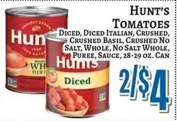 Trade Fair Supermarket Hunt's tomatoes offer