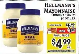 Trade Fair Supermarket Hellmann's real mayonnaise offer