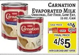Trade Fair Supermarket Carnation evaporated milk offer