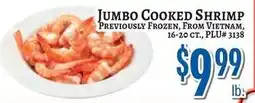 Trade Fair Supermarket Jumbo Cooked Shrimp offer