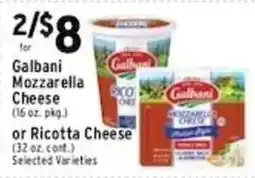 Met Foodmarkets Galbani Mozzarella Cheese or Ricotta Cheese offer