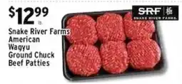 Met Foodmarkets Snake River Farms American Wagyu Ground Chuck Beef Patties offer