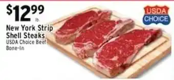 Met Foodmarkets New York Strip Shell Steaks offer