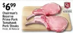 Met Foodmarkets Chairman's Reserve Prime Pork Tomahawk Pork Steaks offer