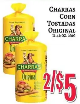 Trade Fair Supermarket Charra's corn tostadas original offer
