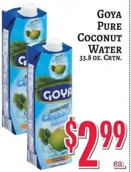 Trade Fair Supermarket Goya pure coconut water offer