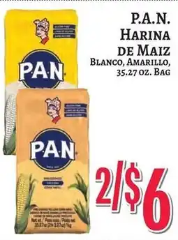 Trade Fair Supermarket P.A.N. Harina De Maiz Blanco, Amarillo offer