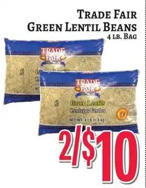 Trade Park green lentil beans