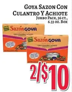 Trade Fair Supermarket Goya sazon con culantro y achiote offer