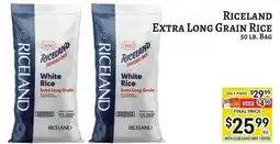 Trade Fair Supermarket Riceland extra long grain rice offer
