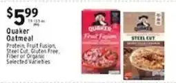 Met Foodmarkets Quaker Oatmeal offer