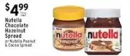 Met Foodmarkets Nutella Chocolate Hazelnut Spread or Nutella Peanut & Cocoa Spread offer