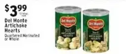 Met Foodmarkets Del Monte Artichoke Hearts offer