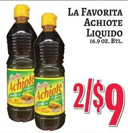 Trade Fair Supermarket La Favorita achiote offer