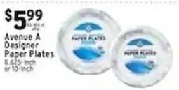 Met Foodmarkets Avenue A Designer Paper Plates offer