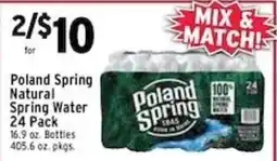 Met Foodmarkets Poland Spring natural spring water offer