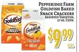 Trade Fair Supermarket Pepperidge Farm Goldfish Baked Snack Crackers offer