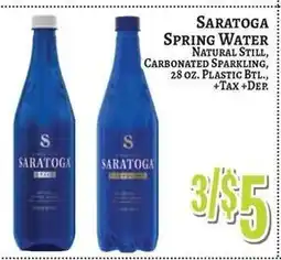 Trade Fair Supermarket Saratoga spring water offer
