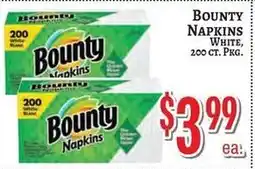 Trade Fair Supermarket Bounty napkins offer