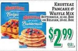 Trade Fair Supermarket Krusteaz pancake & waffle mix offer