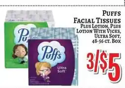 Trade Fair Supermarket Puffs facial tissues offer