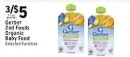 Met Foodmarkets Gerber 2nd Foods Organic Baby Food offer