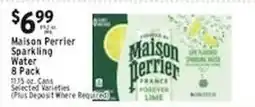 Met Foodmarkets Maison Perrier Sparkling Water offer