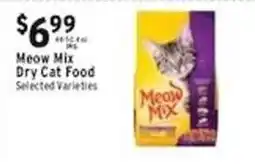 Met Foodmarkets Meow Mix Dry Cat Food offer