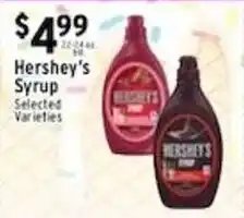 Met Foodmarkets Hershey's Syrup offer